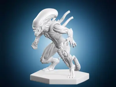 Alien Xenomorph Figure 3D print model