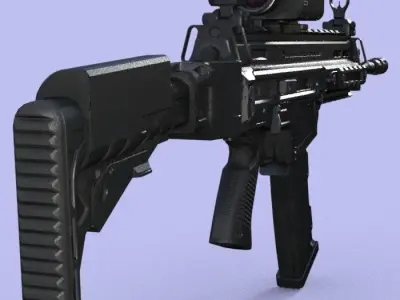 M-4 low-poly Low-poly 3D model