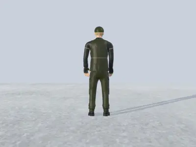 Fisher Man Avatar Rigged  Low-poly 3D model