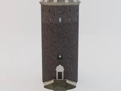 Galata Tower Low-poly 3D model
