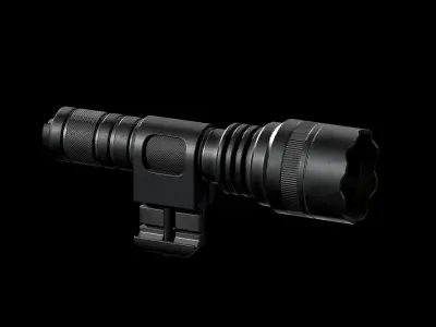 SuperFire Flashlight Low-poly 3D model