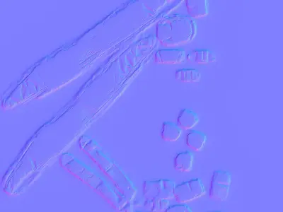 military vest game ready UE5 PBR Low-poly 3D model