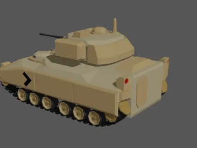 Low Poly Bradley M2 Low-poly 3D model
