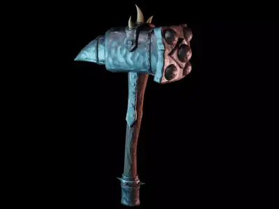 Stylized Warhammer Free low-poly 3D model