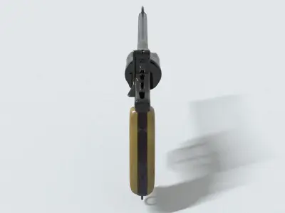 laos Game Revolver Low-poly 3D model