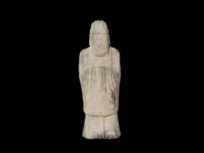 Korean Traditional literary figure 3D model