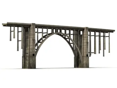 Bixby Creek Bridge in Big Sur 3D model