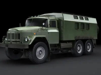 truck military vehicle 3D model