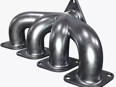 Exhaust header 3D model