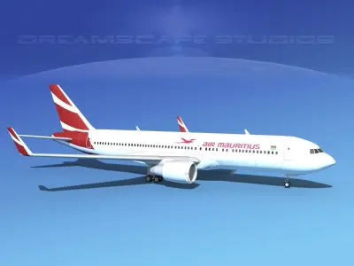 Boeing 767-300 Air Mauritus 2 3D model