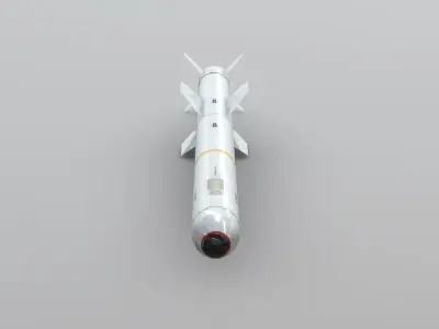 AGM-84E-SLAM missile Low-poly 3D model