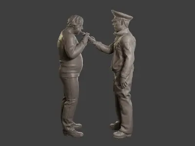Male Slovac Traffic Police STP 007 3D print model