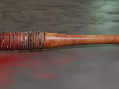 Negan Bat Lucille 3D model