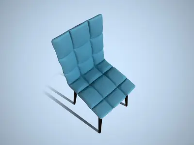 Modern dining chair Free low-poly 3D model