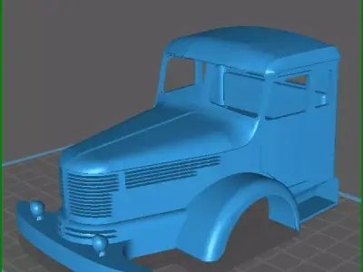 LKW TRUCK LASTWAGEN KAROSSERIE KRUPP TITAN 3D print model