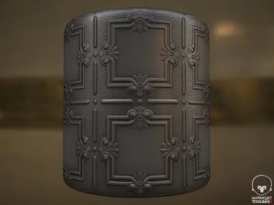 Ceilling Ornament Texture 01 PBR Texture FREE Texture