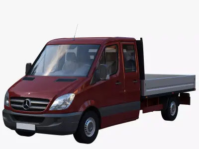 Double cab Truck Sprinter 3D model