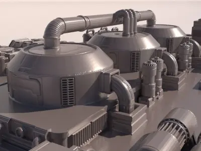  Sci-fi Factory for 3Dpint 3D print model