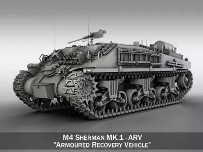 M4 Sherman ARV  3D model