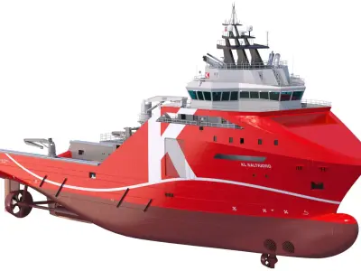 95 m AHTS Supply Vessel KL SALTFJORD 3D model