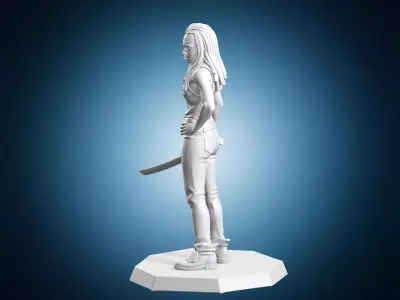 Michonne Katana The Walking Dead Miniature 3D print model