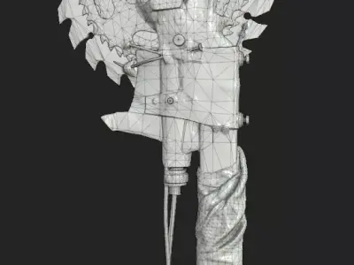 Apocalypse Weapon Low-poly 3D model