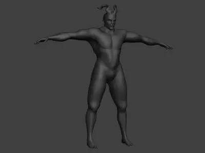 monster demon Low-poly 3D model