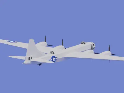 Boeing B-29 Superfortress Bomber 3D model
