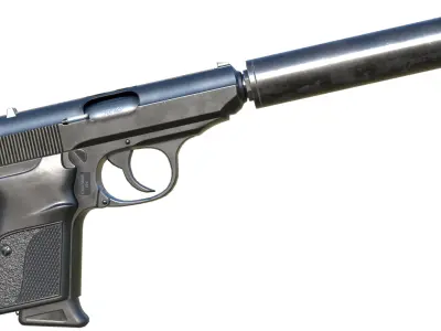 Walther PPK- Game Ready PBR Low-poly 3D model