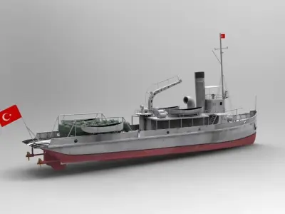 Nusret Mine Ship 3D model