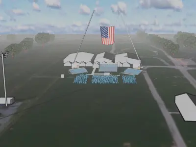 Pensilvania Trump Rally Location of Assassination Attempt Free 3D model