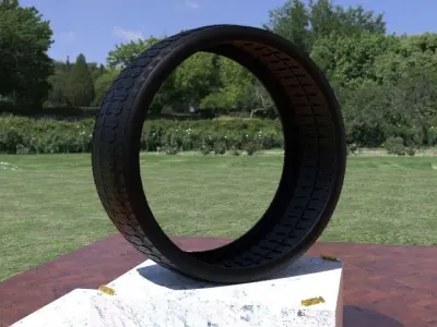 ORTAS TIRE NO 32 GAME READY Low-poly 3D model