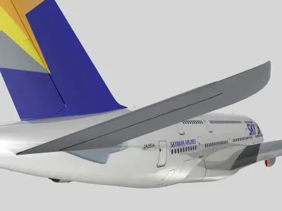 Airbus A-380 Skymark Airlines 3D model