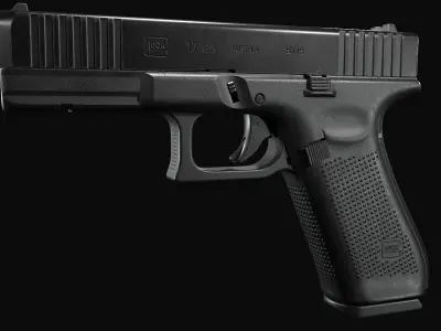 Glock G17 Gen5 Low-poly 3D model