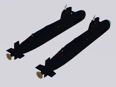 Riachuelo S-40  Brazilian Navy Low-poly 3D model