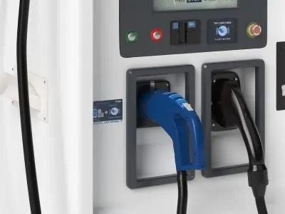 Electric Vehicle Charging Station EV GO 4 3D model