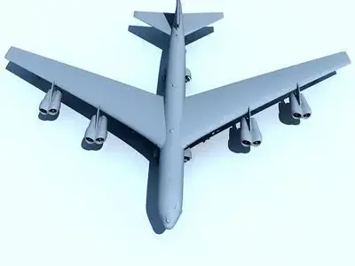 Not Textured B-52 3D model