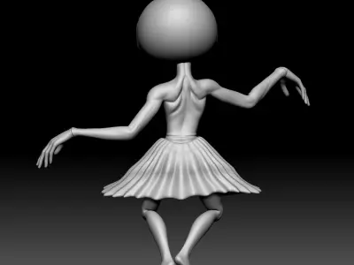 Alien Statue - 0250 3D print model