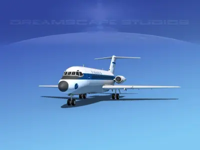 Douglas DC-9-15 Finnair 3D model