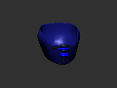 helmet high poly sculpt 3d printable ver 7 3D model 3D model 219