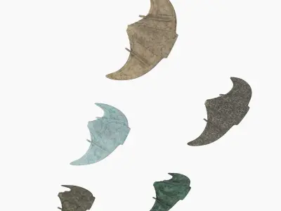 Military glider Low-poly 3D model