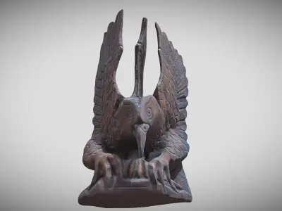 The Hawk Low-poly 3D model