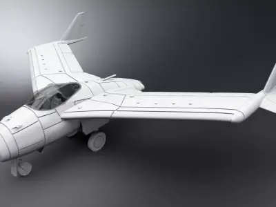 Blohm And Voss P215 scale model 3D print model