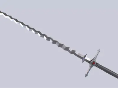 Flamberge Low-poly 3D model buy