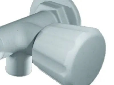 Spectacular Two Way Plastic Tap Low-poly 3D model