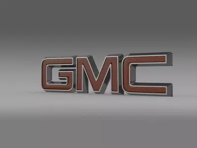 GMC logo 3D model