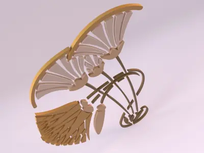 Egyptian Symbols - 032 Low-poly 3D model