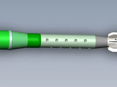 73mm OG-9M Projected Grenade Shell Projectile 3D model