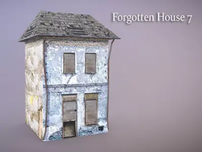 Forgotten House 7 Low-poly 3D model