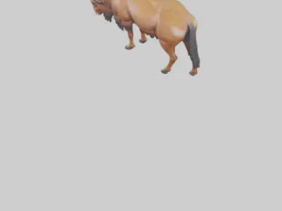 Bokhara Markhor grazing model 3D model